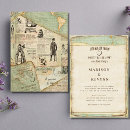 Search for vintage travel wedding invitations Love is a journey