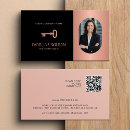 Search for real estate with photo business cards Administrative professional