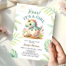 Search for dino baby shower invitations Tropical