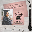 Search for pink black gold graduation invitations Class of 2025