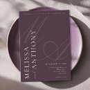 Search for elegant purple wedding invitations Minimal