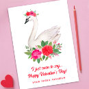 Search for swan valentines day cards Floral