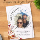 Search for clear save the dates Floral