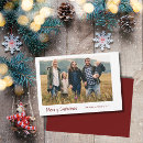 Search for modern simple christmas cards Family photo