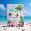 Search for hibiscus bridal shower invitations Palm trees