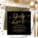 Search for black 21st birthday invitations Elegant