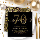 Search for elegant 70th birthday invitations Modern