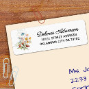 Search for colorful return address labels Wildflowers
