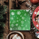 Search for snowflake patterns coasters Green
