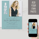 Search for teal 50th birthday invitations Party