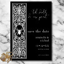 Search for spooky wedding save the dates Spider