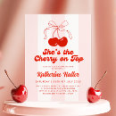 Search for cherry bridal shower invitations Retro