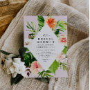 Search for palm leaves bridal shower invitations Beach