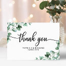Search for greenery wedding thank you cards Simple