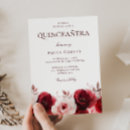 Search for burgundy roses quinceanera invitations Party
