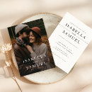 Search for vintage typography wedding invitations Black and white