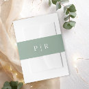 Search for sage invitation belly bands Elegant