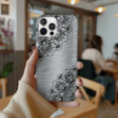Search for elegant mandala iphone cases Black