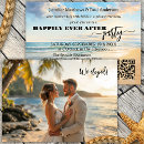 Search for beach elopement invitations We got married