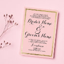 Search for pink border wedding invitations Formal