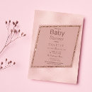 Search for elegant pink rose baby shower invitations Classy