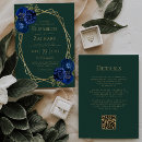 Search for royal green wedding invitations Qr code
