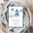 Search for blue denim baby shower invitations Simple