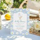 Search for rectangle daisy baby shower invitations Mother goose