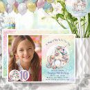 Search for 10th birthday invitations Pastel