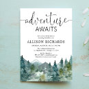 Search for adventure awaits bridal shower invitations Evergreen