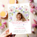 Search for garden birthday invitations Our little wildflower