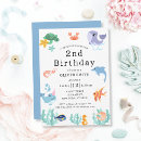 Search for under the sea 2nd birthday invitations Kids