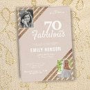 Search for surprise 70 birthday invitations 70 and fabulous