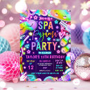 Search for spa sleepover invitations Glitz and glam party