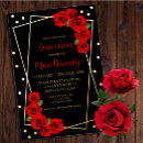Search for black quince invitations Sweet 15