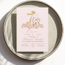 Search for princess 7th birthday invitations Floral