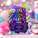 Search for spa birthday invitations Spa sleepover party