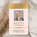 Search for pink id badges Barcode