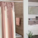 Search for faux rose gold shower curtains Glitter