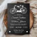 Search for tandem bicycle wedding invitations Vintage