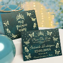 Search for emerald green save the dates Mis quince anos