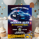 Search for police officer birthday invitations For kids