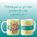 Search for best grandma ever mugs Floral