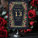 Search for dark blue wedding table cards Gothic