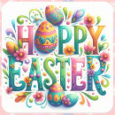 Search for easter greeting stickers Cute