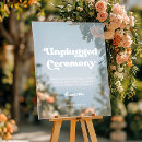 Search for unplugged wedding signs Stylish