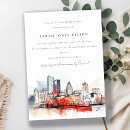 Search for city bridal shower invitations Watercolor