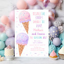 Search for ice birthday invitations Pastel ice cream