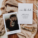 Search for double sided save the dates Black and white