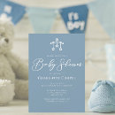 Search for dusty blue baby shower invitations Chic